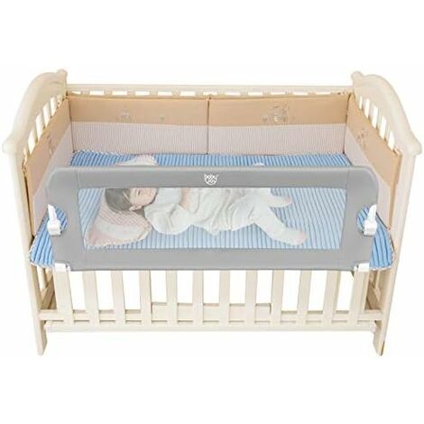 OHMG Barriera per lettino per bambini, 180 x 73 – 86 cm, XL
