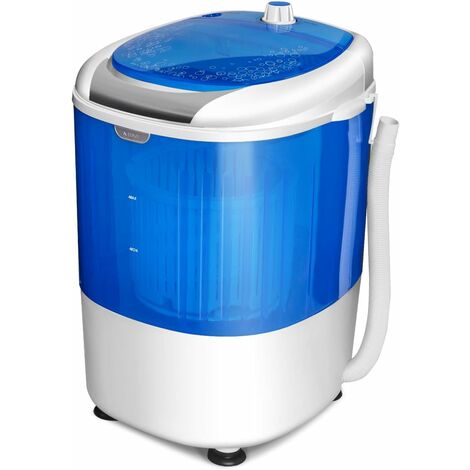 GOPLUS Mini Lavatrice Portatile, Lavatrice Compatta Semiautomatica, Lavatrice a Vasca Singola per Appartamento e Dormitorio, Blu, 36x34x51 cm