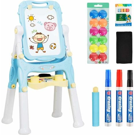 GOPLUS 2 in 1 Lavagna Magnetica Verticale per Bambini Double Face