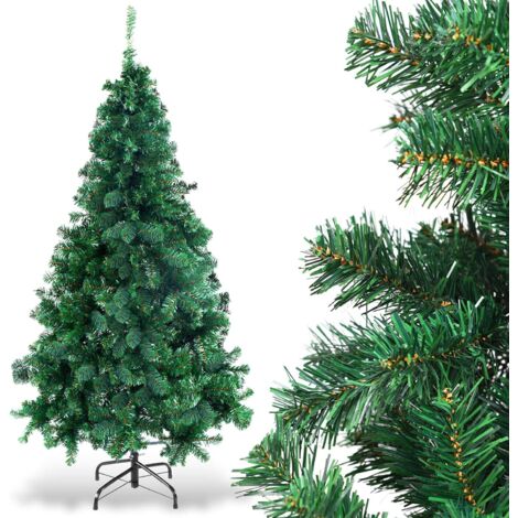 Albero Di Natale Artificiale SALCAR 1,8 M – Pieghevole, Con 2525 Punte In PVC E PE, Base In Metallo Ignifugo