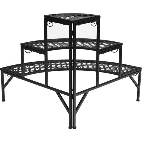 Set 2x Vasi Alti Fioriera Per Piante HHG-586 Acciaio Legno Acacia Legno Naturale 67976139