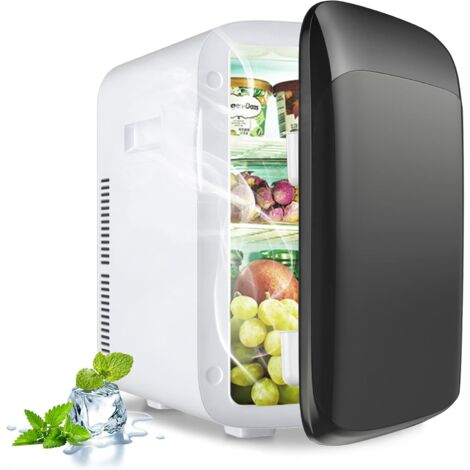 GOPLUS 15 L Mini Frigorifero per Casa, Ufficio e Auto, Frigo Piccolo Freddo/Caldo, Frigo Elettrico, Portatile e Silenzioso,38x33x27 cm (Nero)