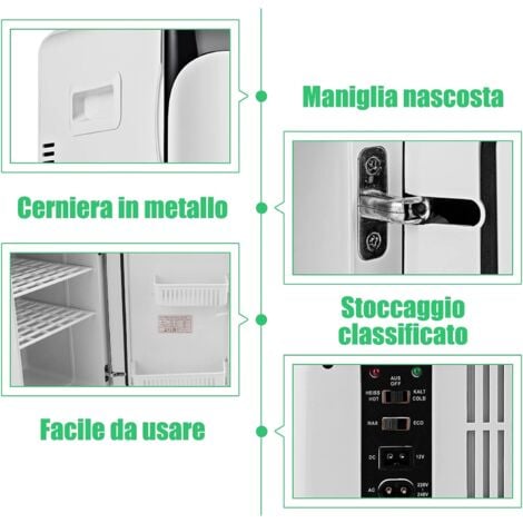 GOPLUS 15 L Mini Frigorifero per Casa, Ufficio e Auto, Frigo