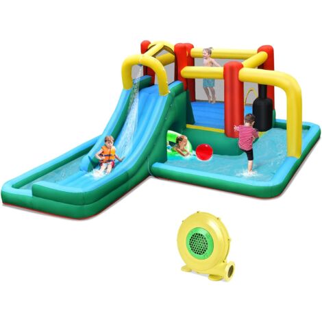 SCIVOLO PER BAMBINI DA ESTERNO IN METALLO CON GIOCHI D'ACQUA cm