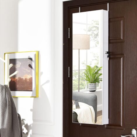 Specchio Portagioie Da Parete 110x37x10 Cm - Armadio Con Chiusura A Chiave Per Gioielli - Foto 7