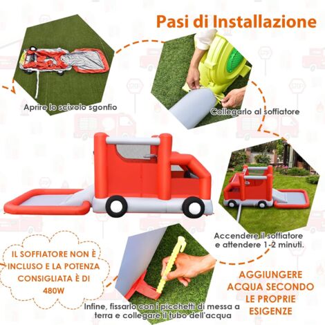Castello Gonfiabile Bianco 12Ft: Il Saltimpalo Fai Da Te Per Feste In Giardino! - 2