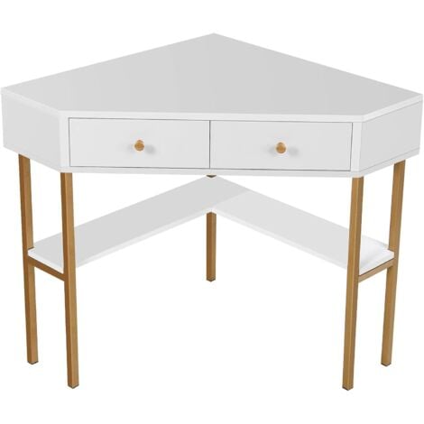 GOPLUS Scrivania ad Angolo, Scrivania per Computer a Triangolo con