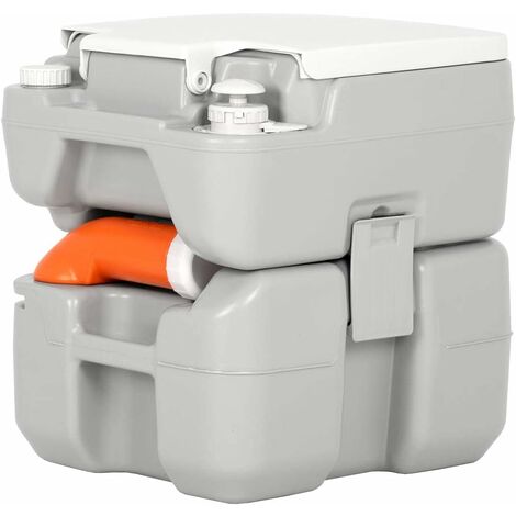 GOPLUS Toilette Portatile all'Aperto per Emergenza di 20L, WC Portatile da Viaggio e Campeggio, Designo per Risparmiare Acqua, Capacità di Carico di 200 kg, Adatto per Donna Incinta Anziana