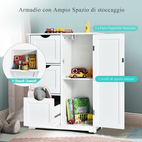 Mensola bianca a muro con cassetto nascosto cm 40 x 24 x 10 h | Leroy Merlin