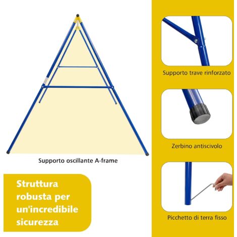 ELANI Cinghia Extra Robusta Con Moschettone 2 Pezzi – Supporto Per Altalena E Barra Trazioni – Lunghezza 40 Cm, Portata 400 Kg
