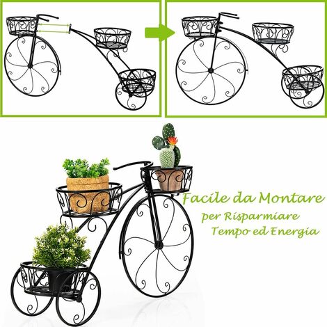 Rullo Allenamento Bici GOPLUS - Pieghevole, Per Ruote 26-28 Pollici, Portata 150 Kg, Nero - Foto 6