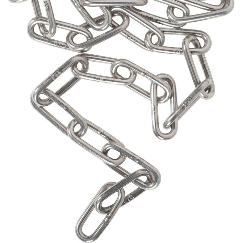 Chaine Diamètre 4mm Maillon Long VENDU AU METRE inox 316 - A4 Chaine Diamètre 4mm Maillon Long VENDU AU METRE inox 316 - A4