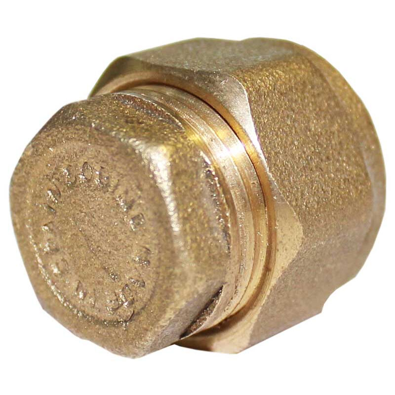 Bouchon laiton bicône Ø 12 mm pour tube cuivre - Plomberie Online