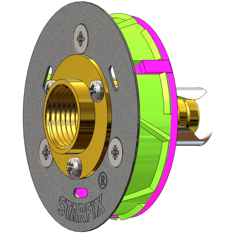 Sortie de cloison STARFIX MONO PER à sertir Ø 16 - Femelle 1/2" (15/21) droit - Anquier