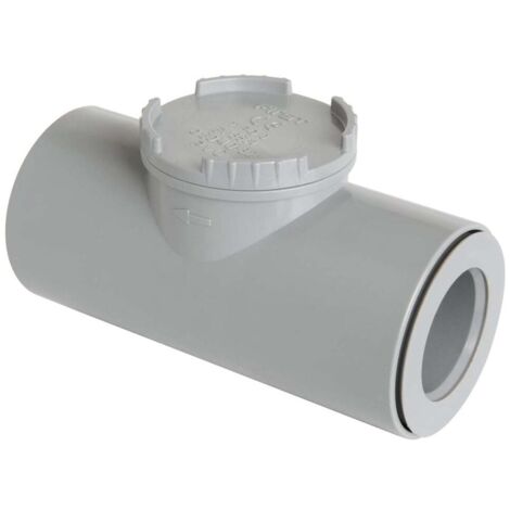 First Plast – Clapet anti-retour mâle femelle à coller Ø40 – Filetage plomberie pour évacuation eaux usées – Installation facile en intérieur (1/3)
