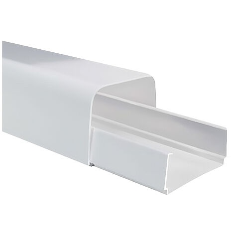 Goulotte 65 x 50 mm - Clipsage à la base - 2m - Blanc - First Plast