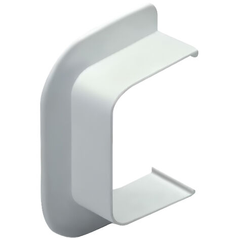 Plaque de passage mural pour goulotte 65 x 50 mm – Blanc – Accessoire pour câbles électriques – Installation facile dans murs – La Ventilazione