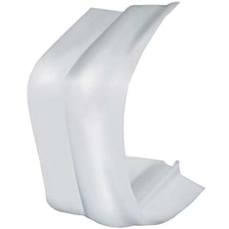 First Plast – Connexion joint flexible goulotte 80 x 60 mm – PVC blanc résistant à la corrosion – Pour environnements humides et corrosifs