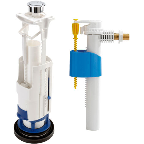 Nicoll – Mécanisme de chasse d'eau 3V302 – Double débit – Flotteur 1700 silencieux – S'adapte à réservoirs plastiques et céramiques (1/2)