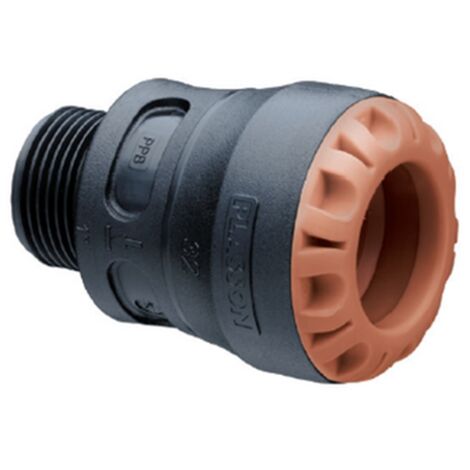 Raccord droit encliquetable Cuivre Ø22 - Mâle 3/4" (1/2)