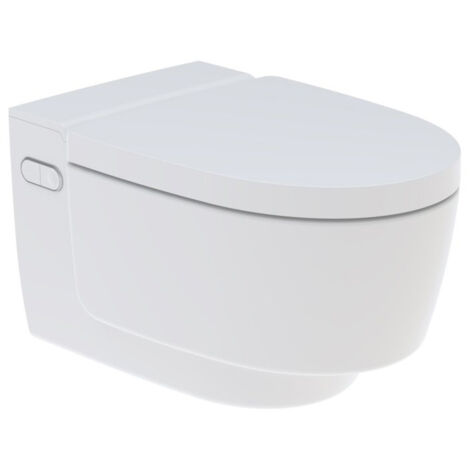 Geberit – WC japonais lavant AquaClean Maïra blanc – Douchette Whirlspray – Rinçage TurboFlush – Lunette chauffante – Lumière d'orientation (1/5)