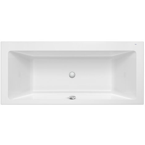 Baignoire en acrylique rectangulaire à encastrer VYTHOS Biplace 1800 x 900 mm (1/2)