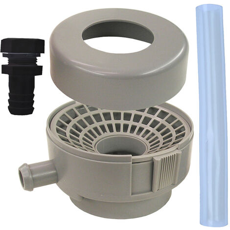 Raccordement pour chéneau 70-100 mm – En plastique pour récupérateur d'eau de pluie – Fixation facile – Pour gouttières – Bellijardin