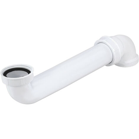 Wirquin Pro – Tubulure gain de place 260 mm pour évier 1 bac – Sortie Ø 40 mm à visser – Pour espaces confinés – Caniveau de douche (1/2)