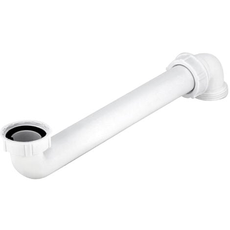 Siphon de lavabo/bidet à culot court gain de place Wirquin SP3178, blanc