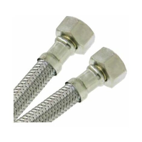 Flexible sanitaire Inox Ø intér.8 mm - Femelle/Femelle 1/2" (15/21) - 1200 mm - Watts