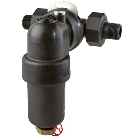 Pot de décantation - Séparateur de boues magnétique S360 Spécial PAC - raccords 3/4" (20/27 et 1" (26/34), rotation à 360° (1/2)