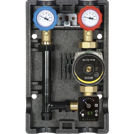 Groupe hydraulique MODULFIT mélangé et régulé avec circulateur et régulation RA130 - DN32 - Thermador