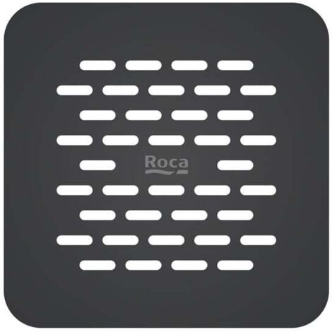 Roca – Grille de vidage en acier inoxydable pour receveur de douche Terran-N – Finition noire élégante – Durable et résistant à la corrosion