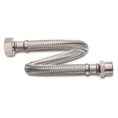 Flexible sanitaire Inox Øintér.8mm - Femelle 3/8" / Mâle 1/2" - 150mm - TAQ