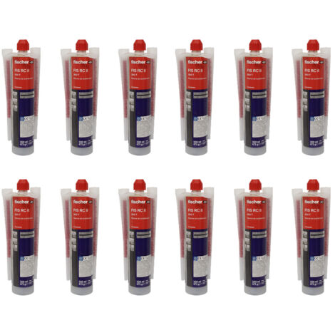 Carton de 12 Résines Hybride de scellement de fer à béton FIS RC II 300 T - 300ml - Fischer