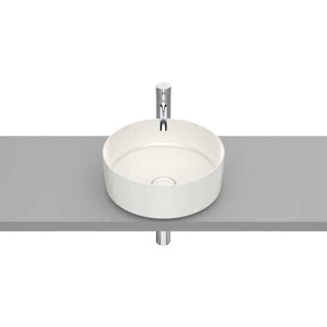 Vasque à poser en fineceramic "Inspira" Round - 370x370x140mm - beige