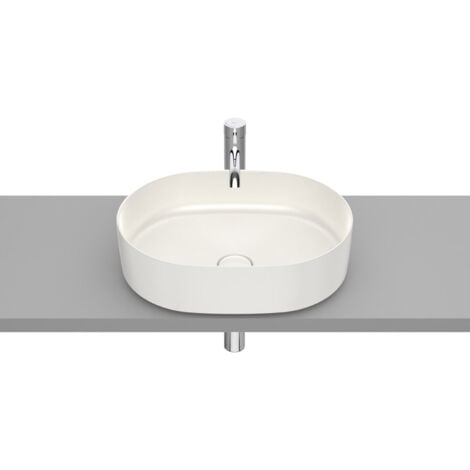 Vasque à poser en fineceramic "Inspira" Round - 500x370x140mm - Beige
