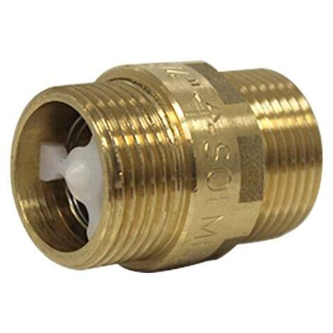 Arcanaute – Clapet anti-retour Mâle-Mâle 3/4'' (20/27) en laiton – Installation toute position – Prévention de reflux plomberie