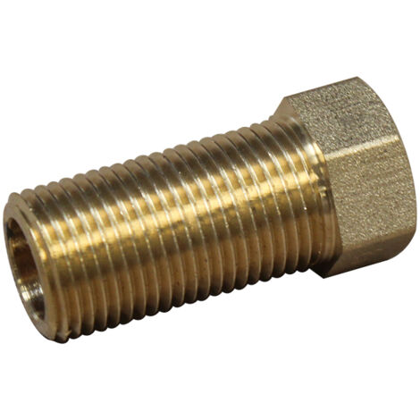 Thermador – Raccord laiton Mâle Femelle 1/2' (15/21) – Longueur 40 mm – Filetage pour systèmes de chauffage – Réduit vibrations et bruits