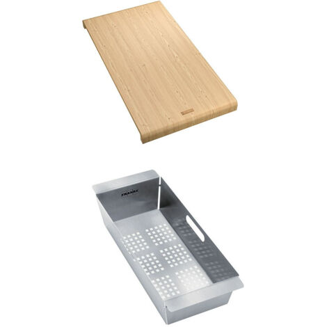 Set accessoires éviers Maris MRG 651 - Fragranit : panier égouttoir + planche - Franke (1/3)
