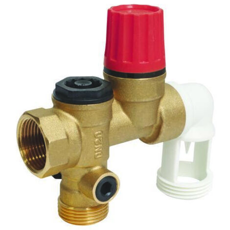 Groupe de Sécurité NF 3/4" à garde d'air coudé - Siège inox pour eau agressive - Somatherm (1/4)