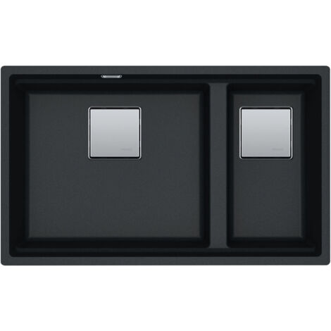 Cuve Kubus 2.0 Fragranit KNG 120 - Onyx - Bonde Automatique - 760 x 460 x 200/200 mm - Franke