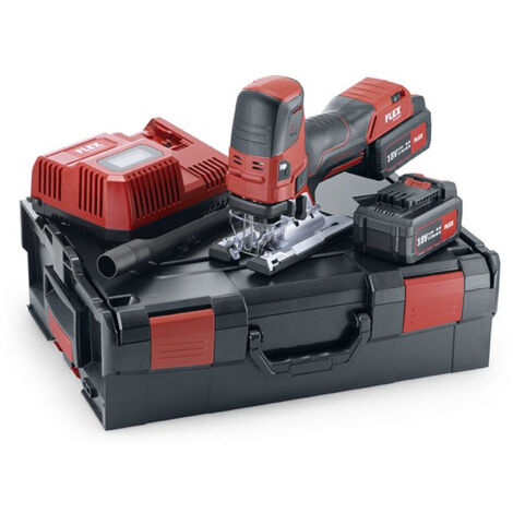 Scie sauteuse sur batterie JS 18.0-EC/5.0 Set en coffret L-Boxx® avec 2 batteries 5 Ah + 1 chargeur - Flex (1/5)