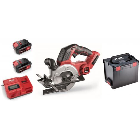 Scie circulaire CS 45 18.0-EC/5.0 Set Kit Power Kit power L-BOXX® + 2 batteries + chargeur - Flex