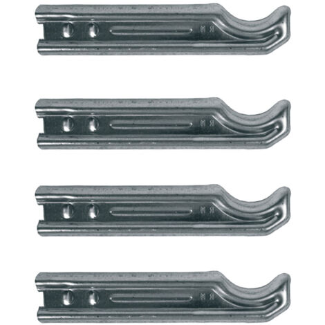RAM – Lot de 4 supports à sceller pour radiateur en fonte – Longueur axe 255 mm – Résistance à la corrosion – Fixation au plâtre