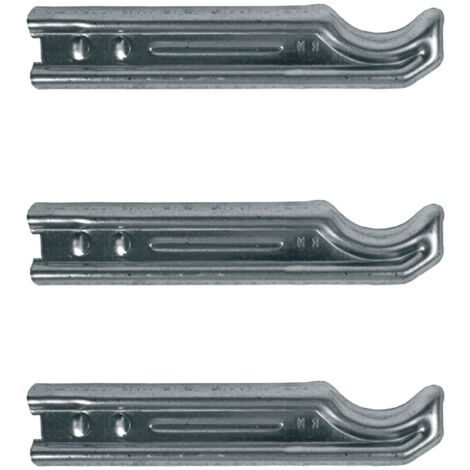 Lot de 3 supports à sceller pour radiateur en fonte type traditionnel - longueur axe 255 mm - longueur totale 290 mm - Ram