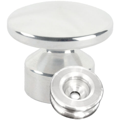 Kit de Fixation : Rondelle multi-matériaux Alu + Grande Patère convexe Alu - L'Attachante (1/5)
