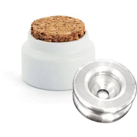 Kit de Fixation : Rondelle multi-matériaux Alu + Butée de porte Blanc - L'Attachante (1/5)