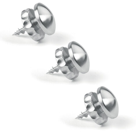 Lot de 3 Supports miroirs réglables Alu - L'Attachante (1/3)