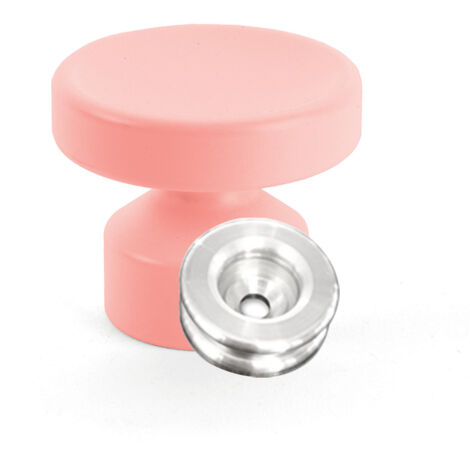 Kit de Fixation : Rondelle multi-matériaux Alu + Grande Patère concave Flamant rose - L'Attachante (1/5)